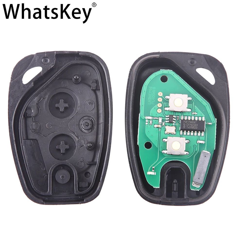 Пульт дистанционного управления WhatsKey с 2 кнопками 433 МГц чип ID46 PCF7946 для