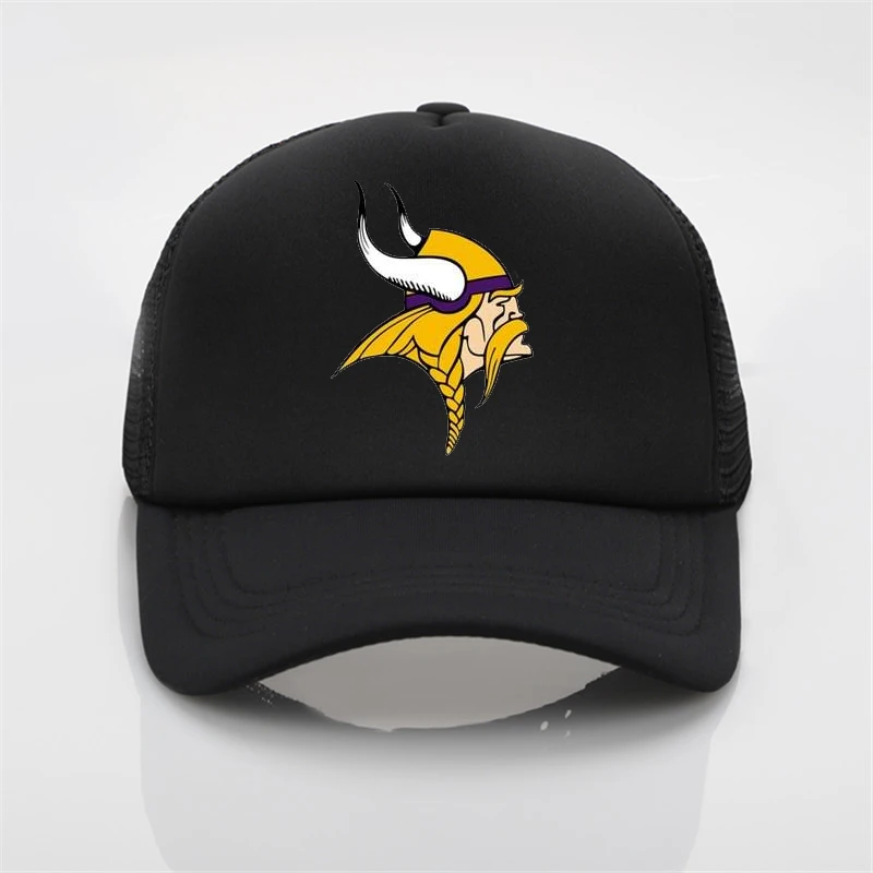 fashion net cap Vikings logo printing 