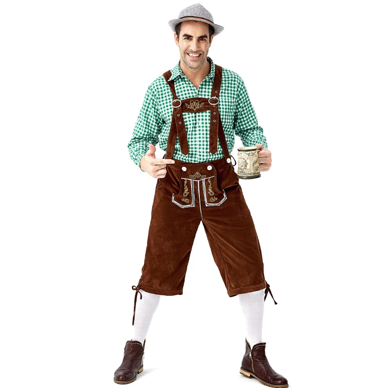 Традиционный костюм для немецкого фестиваля Октоберфест, способный преодолевать Броды для взрослых Для мужчин Пособия по немецкому языку