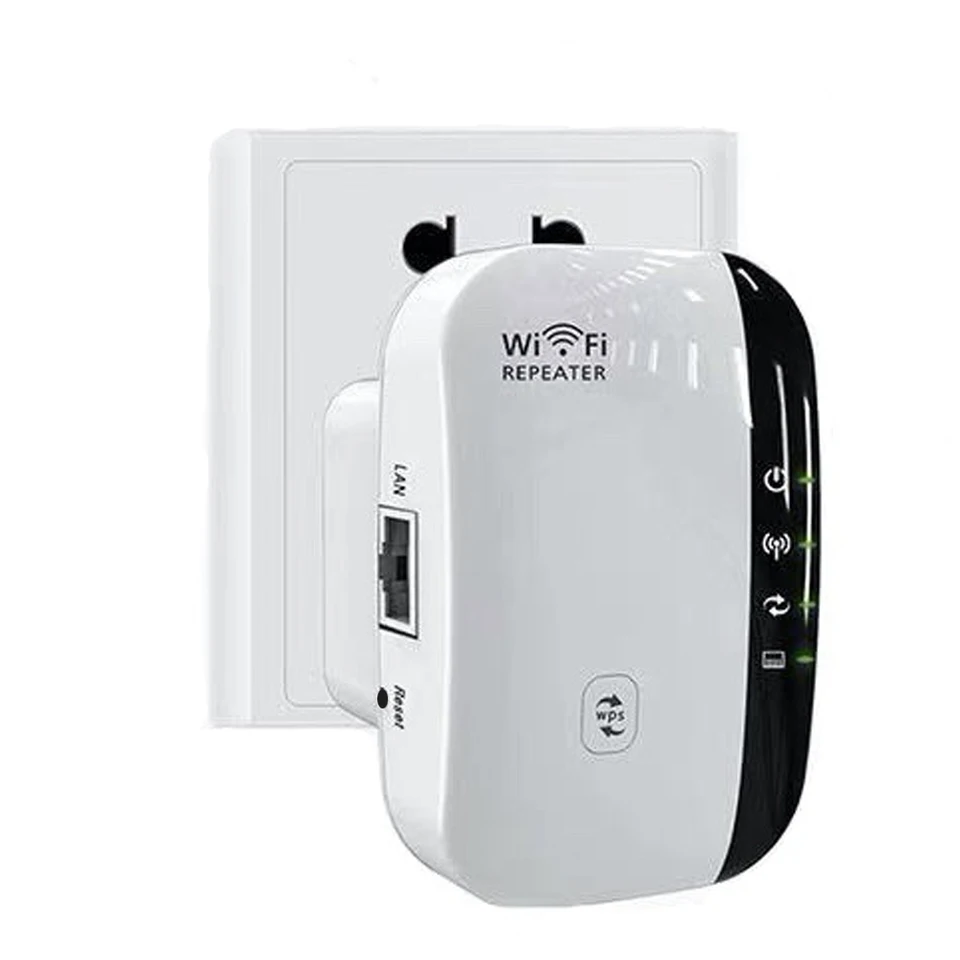 300Mbps WiFi Range Extender - Wireless Signal Booster Repeater With Ethernet Port, 2.4GHz