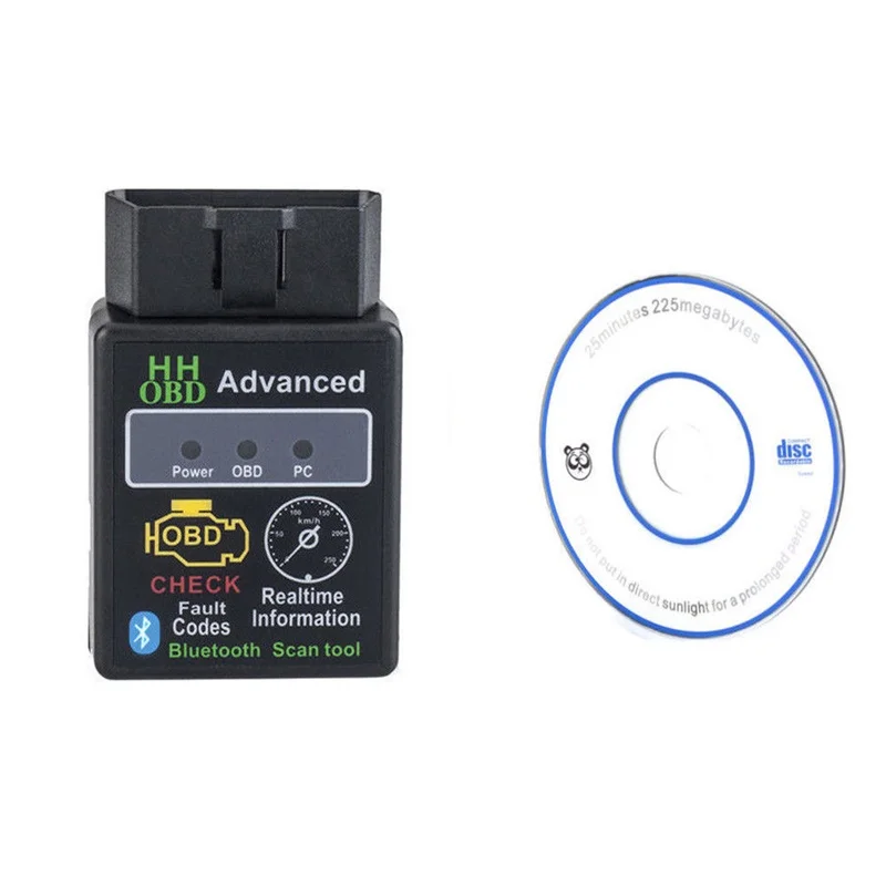 V1.5 HHOBD Мини Bluetooth elm327 OBDII OBD2 детектор неисправностей автомобиля Obd2 elm327 V2.1 Bluetooth Автомобильный сканер Android