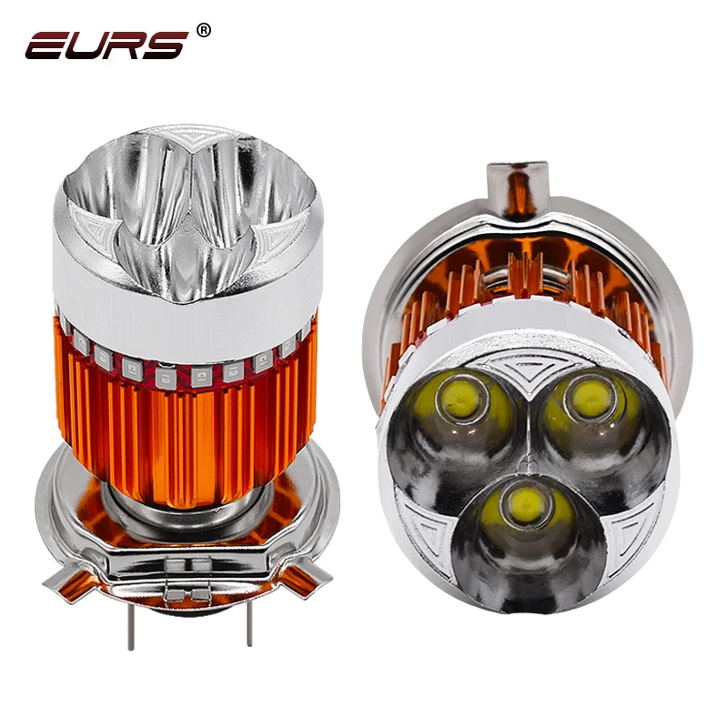 1pcs h4 led motorcycle headlight bulb hs1 led moto scooter light hi lo with angel eye motor bike headlamp led car lights 12v 24v aliexpress