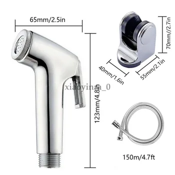

Bidet Toilet Sprayer Set-Handheld Kit-Bathroom Hand Shower Self Clean Stainless Sanitary Ware Suite