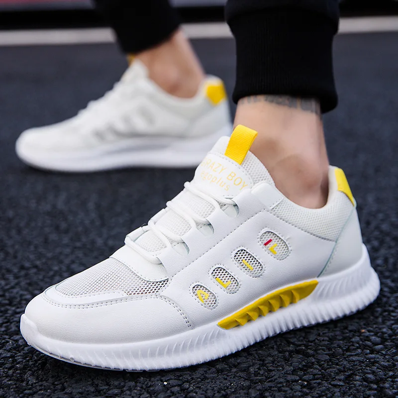 

2019 Summer New Style Mesh Shoes Old Man Shoes Punched Sheet Surface Men Athletic Shoes College Student Casual MEN'S Thin Shoes