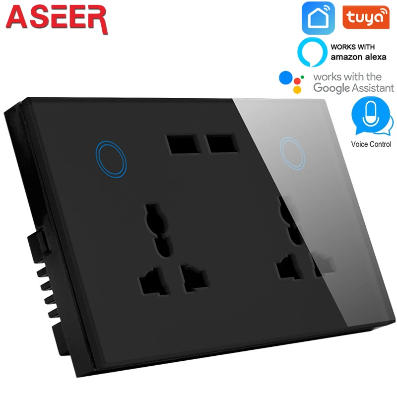 ASEER Великобритания двойной usb Универсальная Розетка wifi WIFI настенная розетка с USB