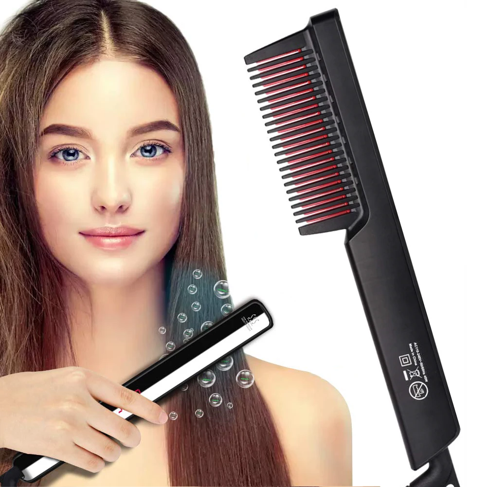 Hot Comb Electric Heating Combs Ceramic Heat Pressing Brush Hair