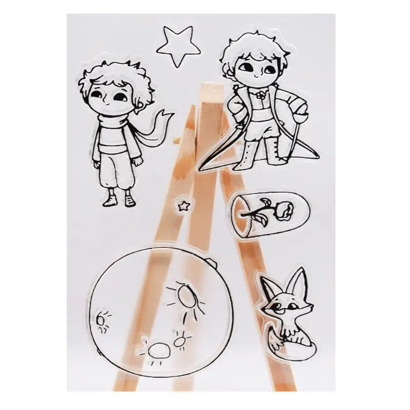 

Prince Planet Cartoon Silicone Seal Stamp DIY Scrapbooking Photo Album Decor