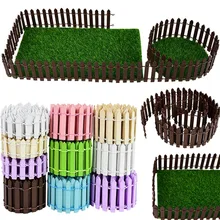 

90cm Wooden Fencing Mini Wood Barrier DIY Landscape Fairy Garden Maison Figurines Miniature Handmade Craft Kawaii Home Decor