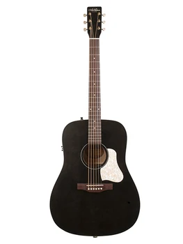 

045587 Americana faded black acoustic guitar, Art & Lutherie