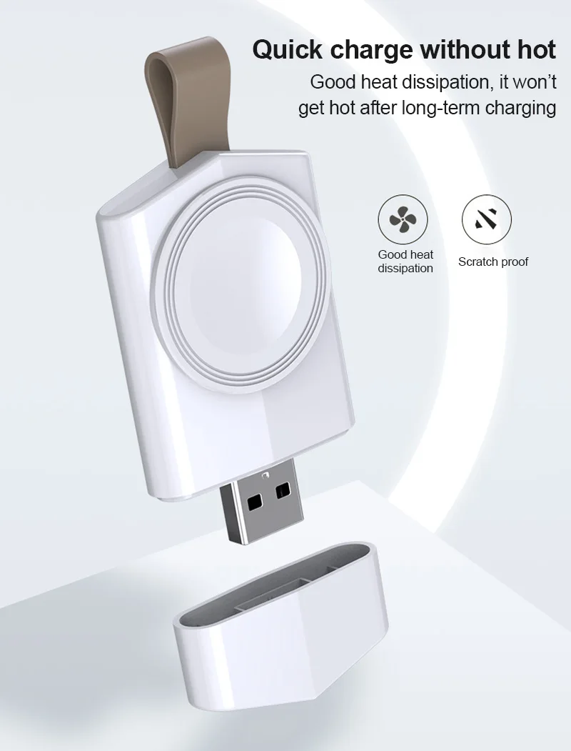 Портативное беспроводное зарядное устройство для Apple iWatch 1 2 3 4 5 док адаптер