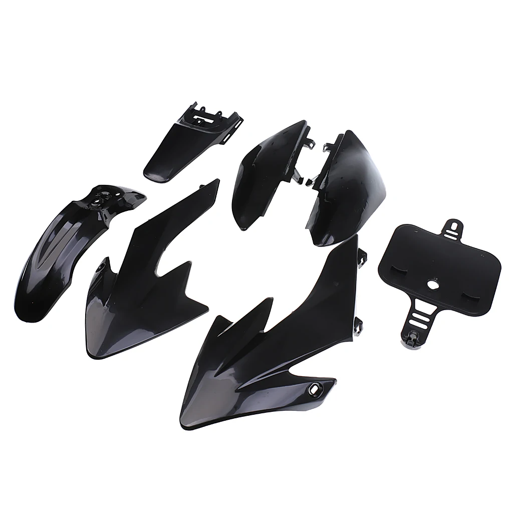 Black Dirt Bike Plastics Body Fairing  For CRF50 70cc 125cc Motorcycle