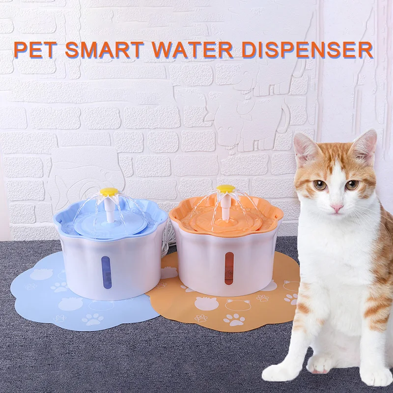 Домашний фонтан 2.6L Электрический автоматический дозатор воды для собак безопасный для маленьких животных MF999