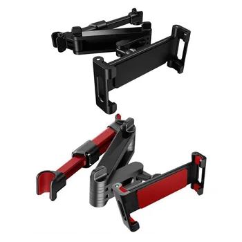 

360 Degree Rotating Car Pillow Phone Bracket Support Auto Back Seat Headrest Mobile Tablet Flexible Stand Mount