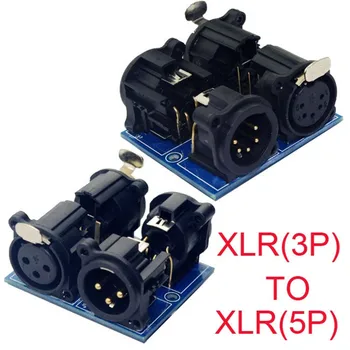 

DMX Terminal Adapter Connector XLR3 to XLR5 Converters Plate Used for DMX512 Controller