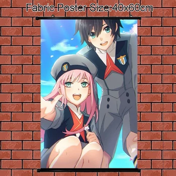 

Anime Poster Darling In The Franxx Zero Two Hiro Wall Scroll Painting Art Prints Home Room Decoration 60*40 90*60