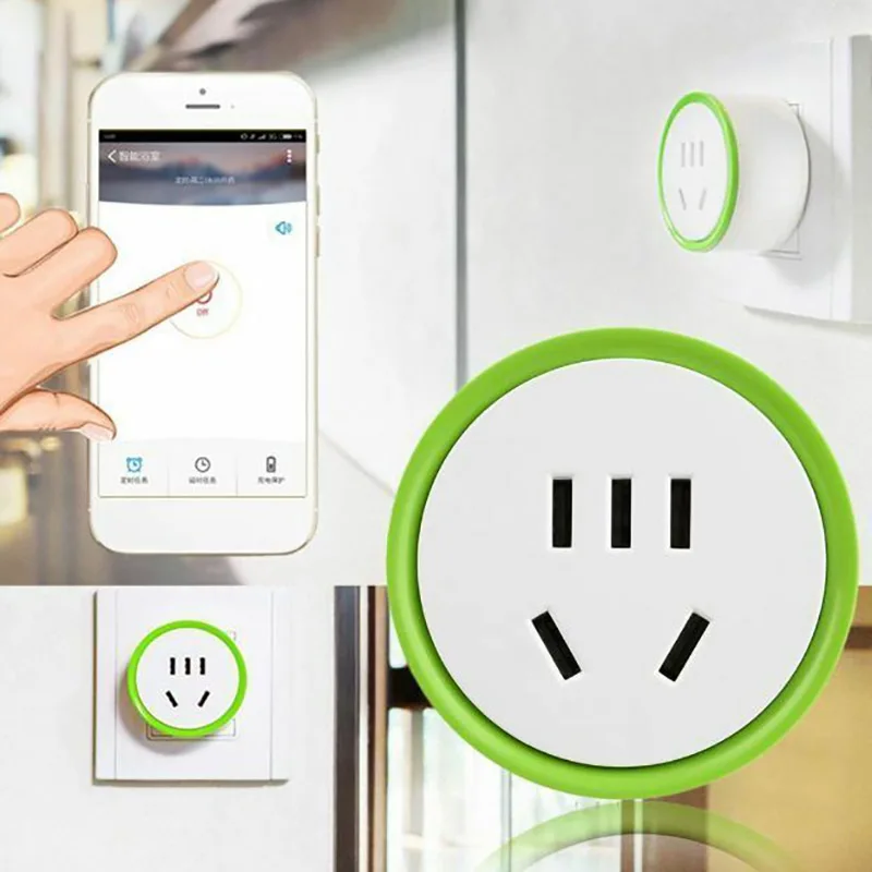 Белый Мини Смарт Wi-Fi Разъем дистанционного управления розетка питания Домашняя безопасность(Au Plug