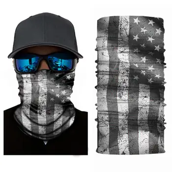 

9Pcs Outdoor Sports Cycling Scarf Flag Design Anti Dust Neck Gaiter Face Cover Sweat-absorbent, breathable and quick-drying