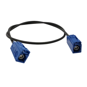 

RF Coaxial RG174 30CM Extension Cable Double Fakra C Female Socket Adapter Pigtail Jack Wire Connector for Car GPS Antennas