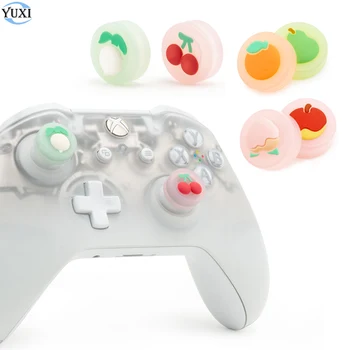 

YuXi Animal Crossing Fruit Thumb Stick Grip Cap Joystick Cover For Sony Dualshock 4 PS4 Controller For Switch Pro for Xbox 360
