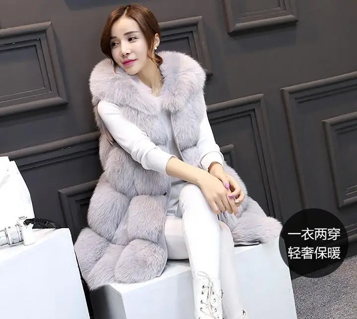 

A New Type of Long and Medium-length Foreign Trade Women's Clothes with Fur-like Stitching and Fox Hair Coat in 2019