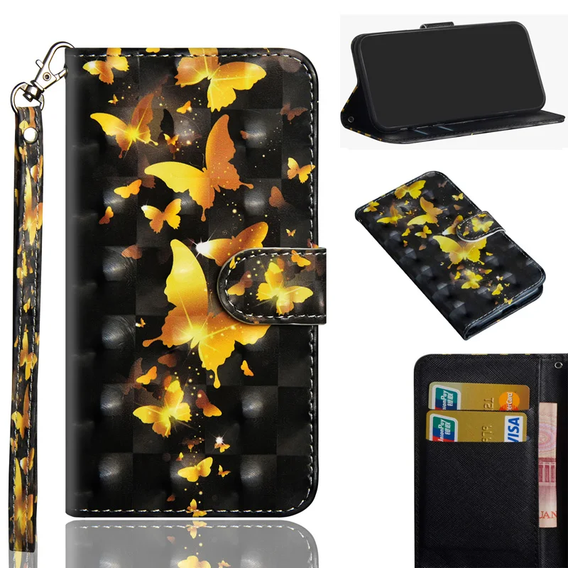 

Luxury 3D PU Leather Flip Cases For Samsung Galaxy Note 10 Plus Case Wallet Mobile Phone Bag Case For Samsun Note 10+ Cover