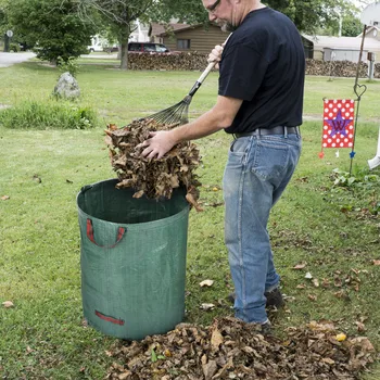 

3pcs/set 72 Gallons Garden Bag for Leaves Reusable Waterproof Fabric Grow Bags for Vegatables Yard Garden Waste Bag Sacks