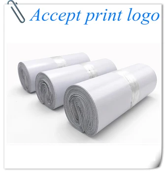 

100 PCS Courier Bags White Self-seal Adhesive Storage Bags Plastic Poly Envelope Mailer Postal Mailing Bags