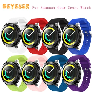 

20mm Silicone Wristbands For Samsung Gear Sport watch band Bracelet Adjustable Replacement For Samsung Galaxy 42mm watches Strap