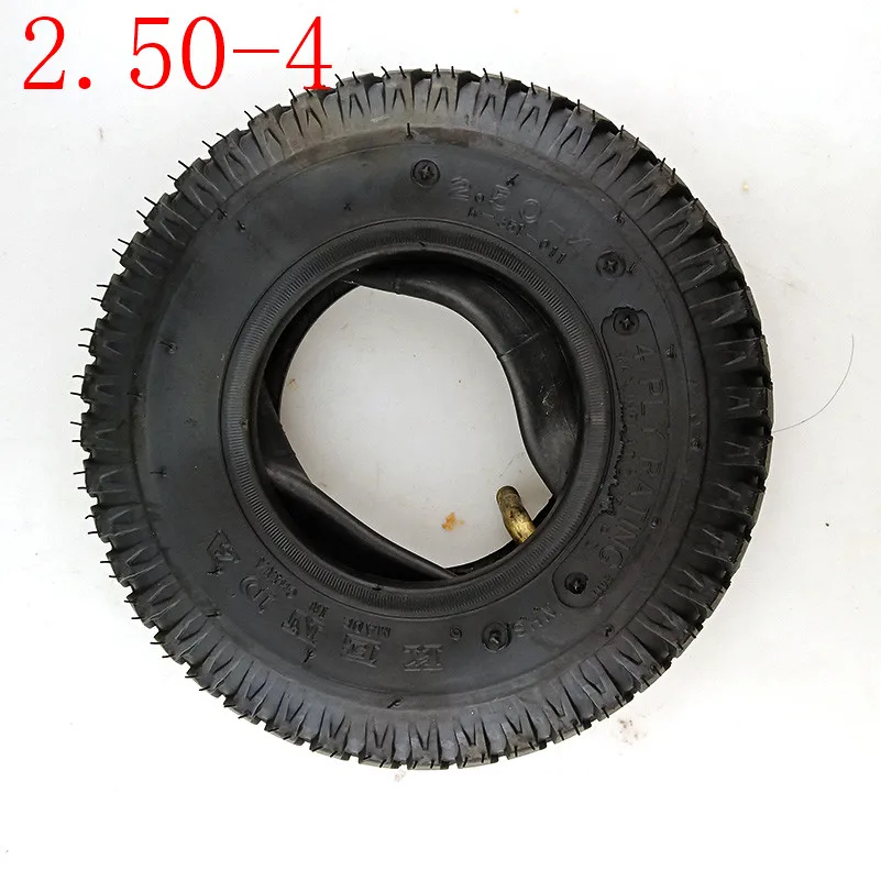 

Good Quality 2.50-4 Tire and Inner Tube 2.50-4" for Hand Truck/Utility Cart Gas & Electric Scooter Bike Gas Scooter Bike Motor