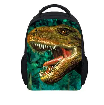 

Small 13 inch Dinosaur Print Backpack for Boys Zoo Animal Children School Back Pack Dolphin Kindergarten Rucksack Mochila Infant