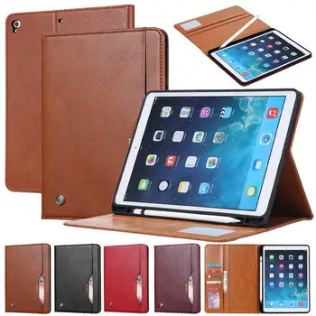 

Smart Cover For iPad 9,7 2017 2018 Case For iPad Air 2 Air 1 5th 6th Gen 9.7 Funda Coque With Pencil Holder For iPad Pro 9.7"