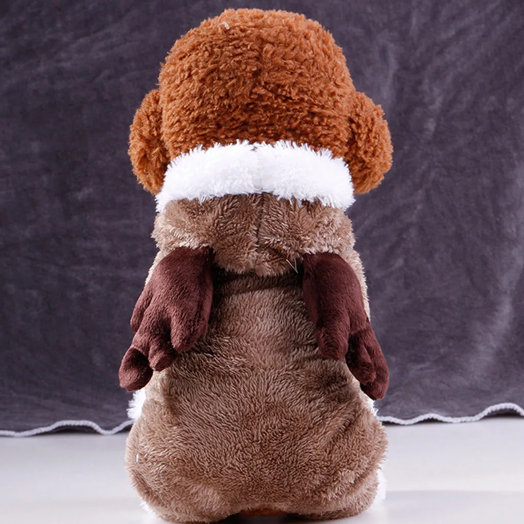 

Autumn Winter Warm Fleece Pet Dog Clothes for Small Dogs Christmas Dog Costume Jumpsuit Puppy Coat Jacket Chihuahua Pug #PYS