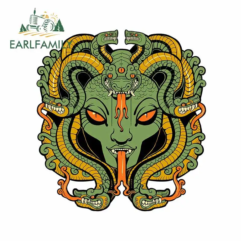 EARLFAMILY 13 см x 12 для Medusa наклейки в виде монстра на автомобиль холодильник аниме