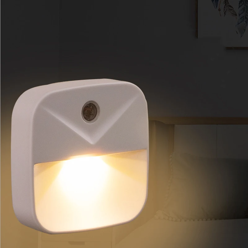 LED Night Light Wireless control Sensor EU US Plug Dusk-to-Dawn Lights For Baby Kids Bedside Bedroom Corridor Lamp | Освещение