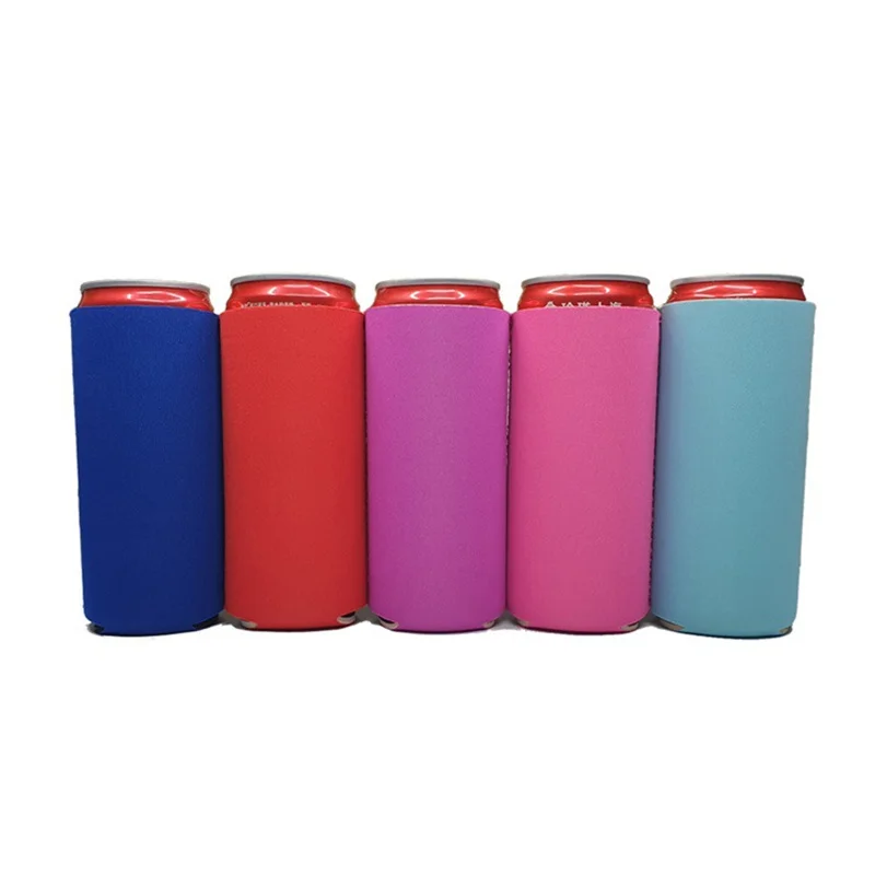 5pcs Neoprene Can Cooler Sleeve Beer Can Bottles Cooler DIY Can