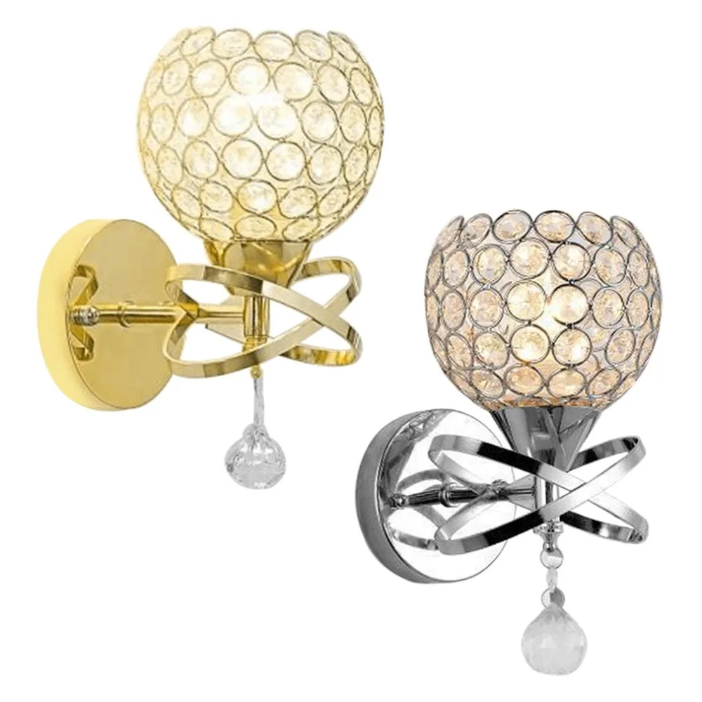 Настенный хрустальный светильник E27 современный настенный для спальни