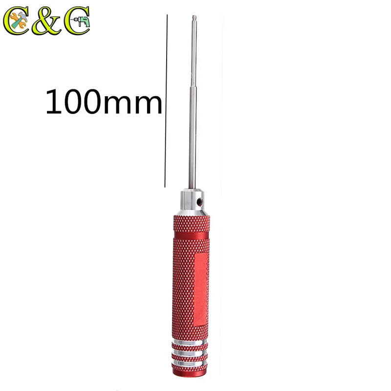 4 шт RC инструментов шестигранный 1,27/1,56/2/2,4mm HSS шар Отвертки Набор инструментов красный набор инструментов для ремонта автомобилей, вертолет игрушки