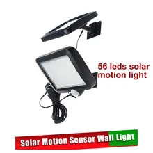 56 led 500lm солнечный светильник раздельный монтаж pIR датчик движения Уличный настенный светильник для помещений точечный прожектор светильник для гаража сада двора 5 м кабель