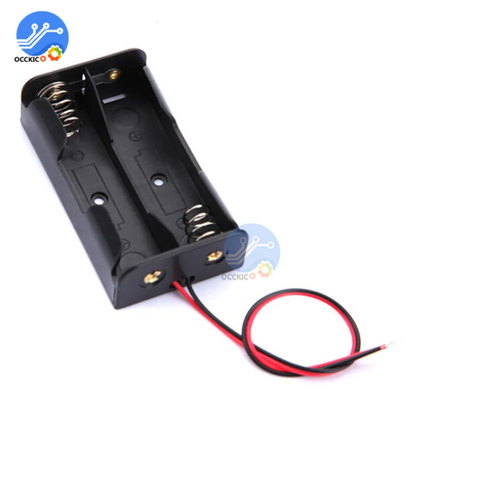 5 шт. пластиковые держатели для батарей AA 3 0 в 2AA|plastic battery|battery case storage boxplastic battery |