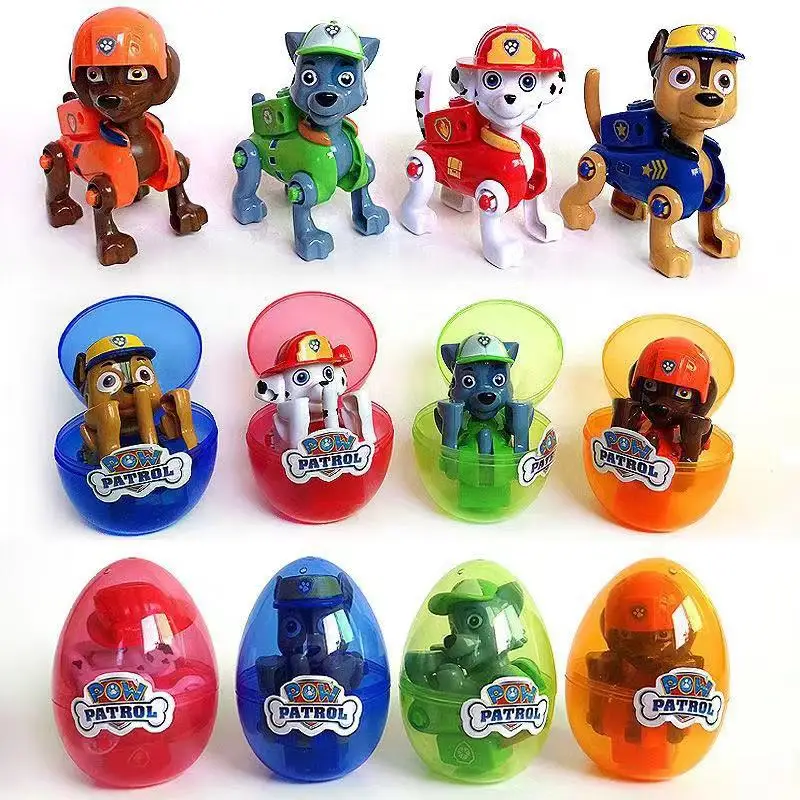 Paw patrol dog Trolltech трансформированная яичная капсула собачий патруль набор модель Marshall детская игрушка на день рождения подарок