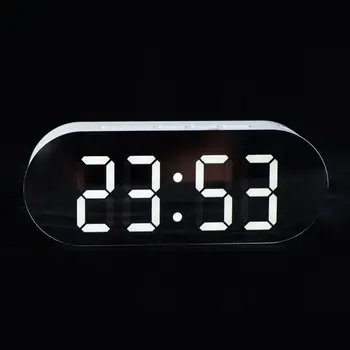 

Digital Electronic Mirror Alarm Clock Kitchen Timer Dual USB LCD Screen Countdown Suitable Kitchen Timing Tool