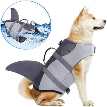 

Dog Life Jackets Flotation for Small Middle Large Sized Dogs Lifesaver Preserver Swimsuit Water Safety at The Pool Beach Boating