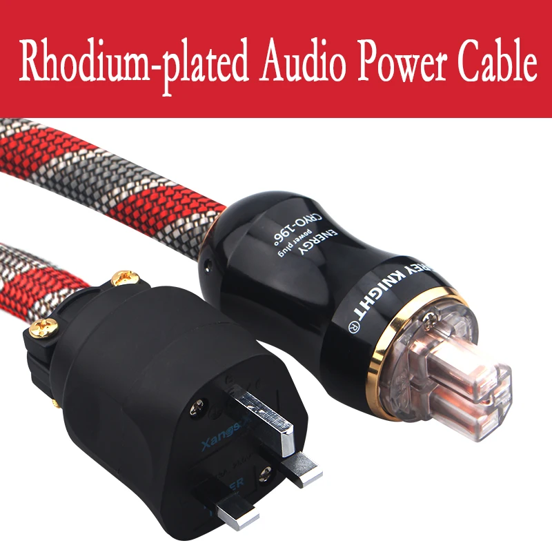 Cavo Di Alimentazione Audio Occ Grigio Knight Thunderbolt 3 Uk Cavo Di Collegamento Amplificatore Audio Rodiato/Placcato In Oro