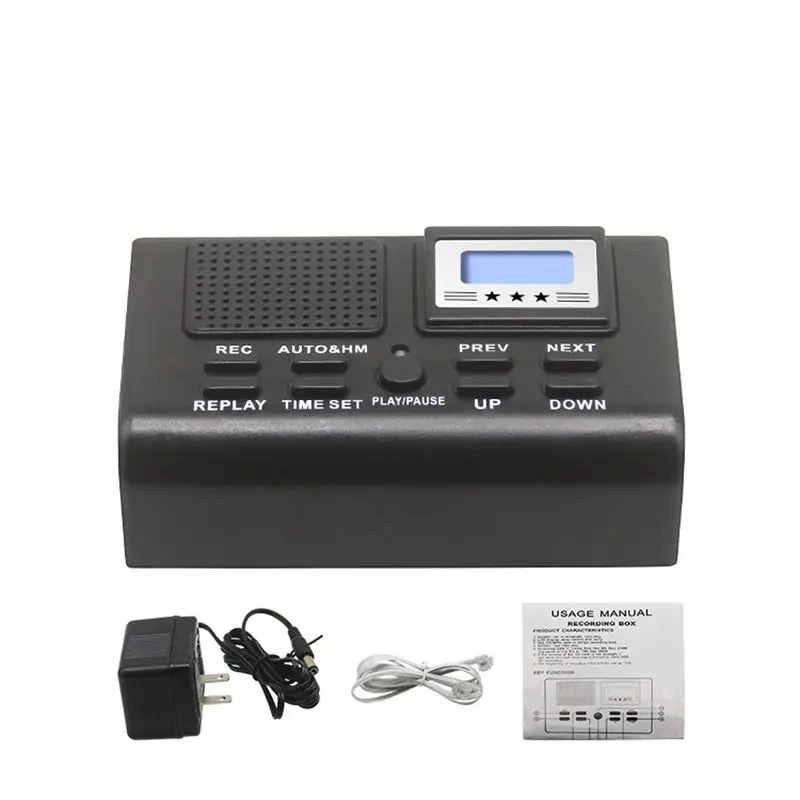 

Digital Telephone Recording Box LCD Display Support SD Card Automatic Recording Portable Mini Phone Call Recorder