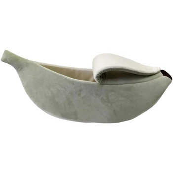 

Pet Cat Bed House Cute Banana, Warm Soft Funny Dogs Sofa Sleeping Playing Resting Bed