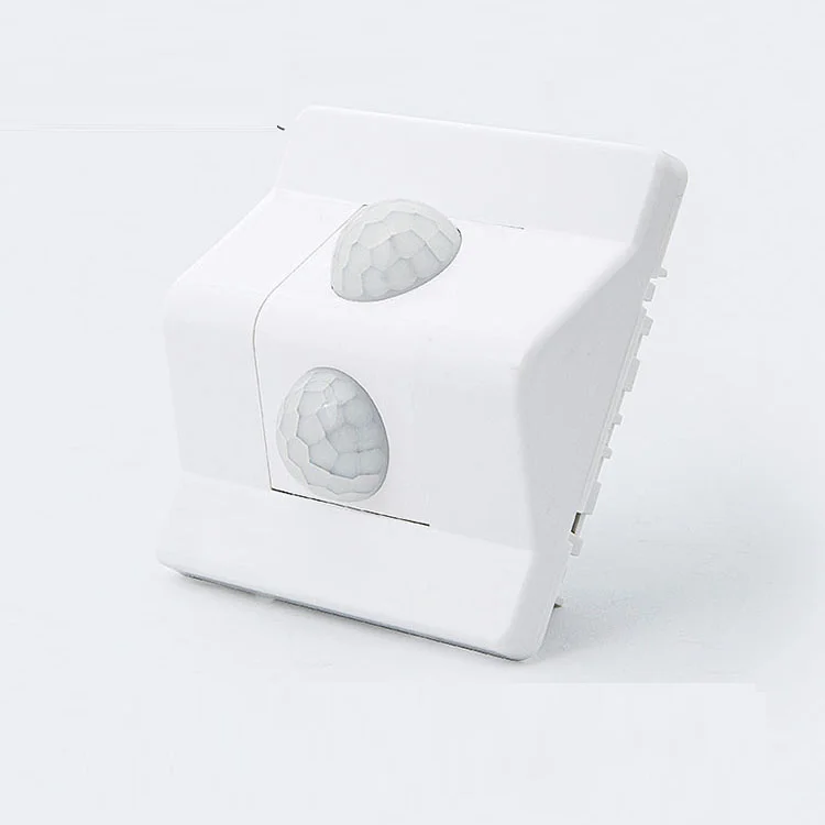 PIR Motion Sensor Switch 86*86 AC 110V - 240V Recessed Infrared Auto Control ON/Off Wall switch Human body induction Detector