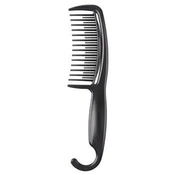 

Salon Wide Tooth Hair Comb Antistatic Hairdressing Styling Brush with Curved Hook Curve Design Conforming to Ergonomics