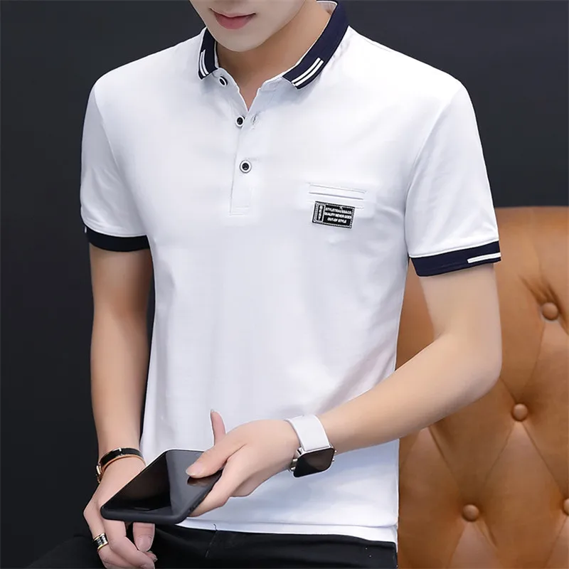 

Belbello 2019 New pattern Short sleeve Man T-shirt Leisure Looseness Embroidery Men's wear Round collar Trendy T-shirt