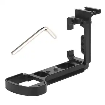 

Aluminium Alloy L-shaped Quick Release Plate Hand Grip Bracket with Hot Shoe Mount for Sony A6500 ILCE-6500 Mirrorless Camera