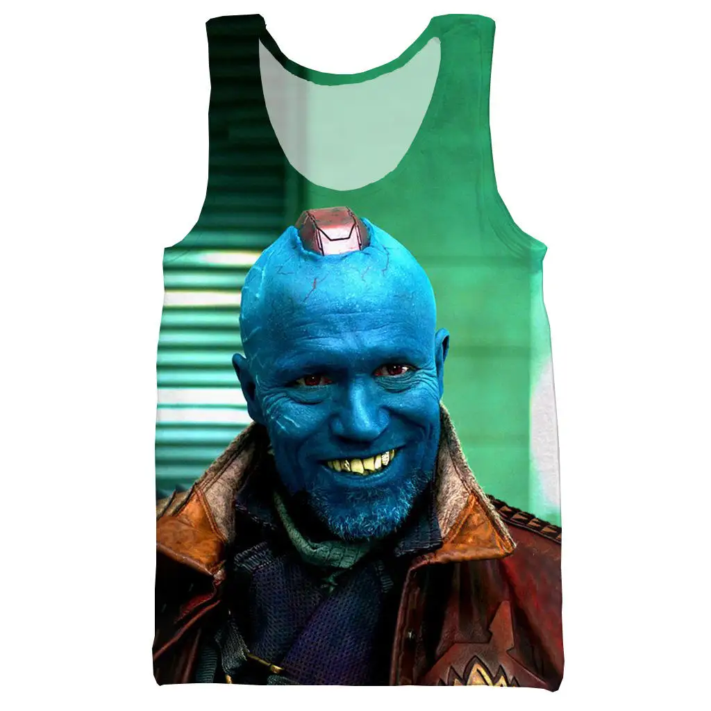 Yondu 3D напечатанный унисекс Топ на бретелях для мужчин модный крутой летний топ на бретелях для работы Мужские Женские топы - Цвет: 02